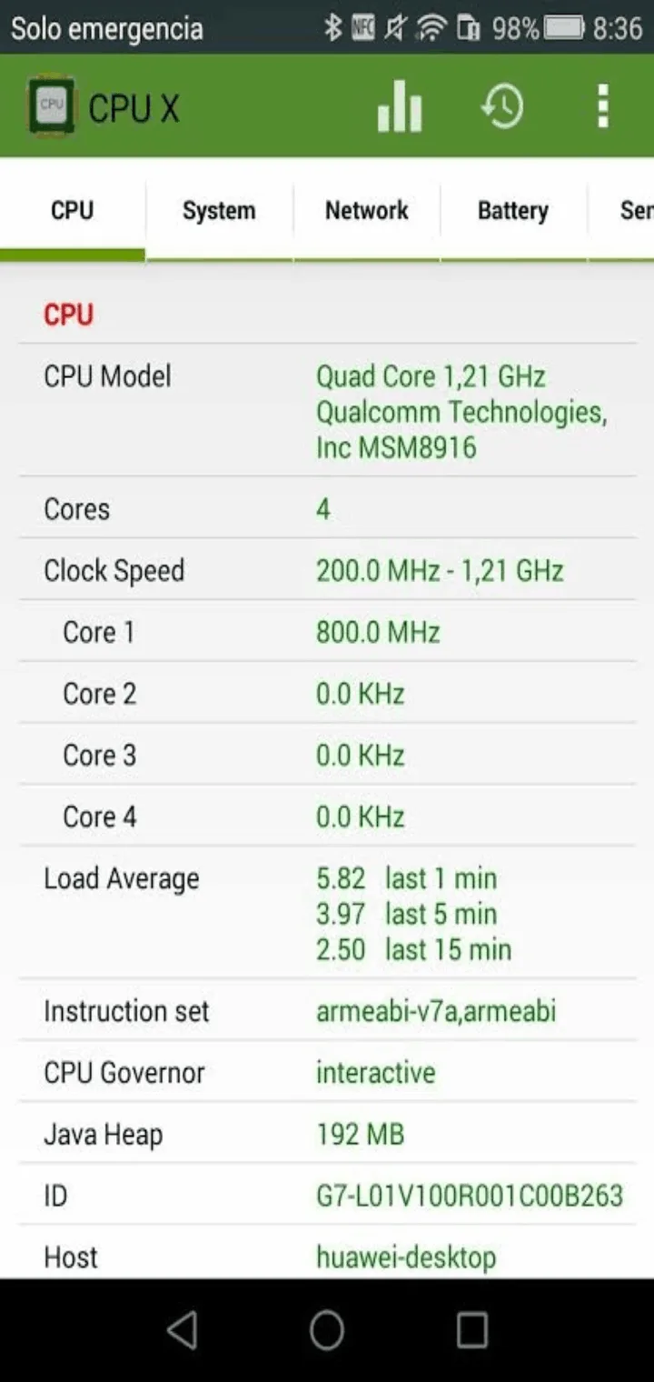 CPU X screenshot 1